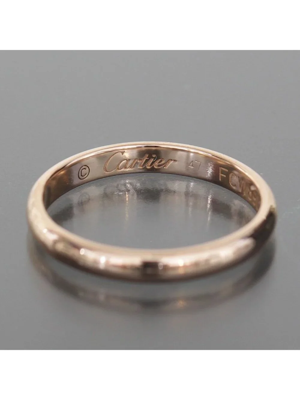 Cartier Wedding Band Ring 18k Pink Gold 750 Protected